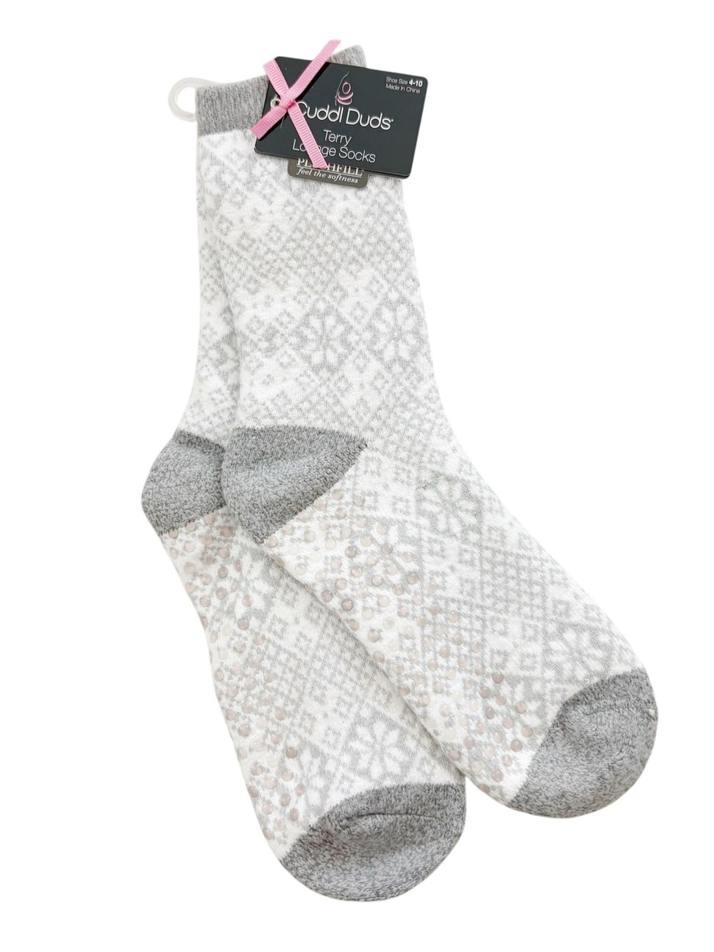 NWT Cuddl Duds Terry Lounge Socks 4-10